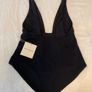 Mara Hoffman Audrey black one piece